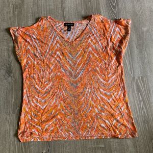 INC top with shoulder cut outs